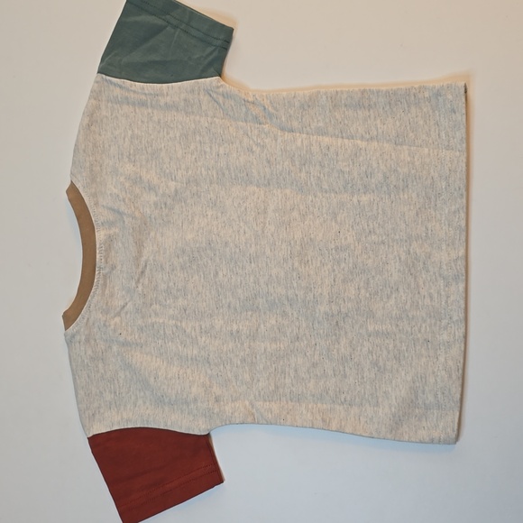 Shop Sova Colorblock T-Shirt - Cream, Green, and Red - Picture 3 of 4